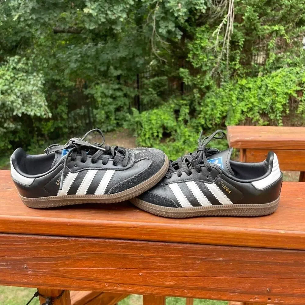 Adidas Samba Kids 11 Black and White Sneakers